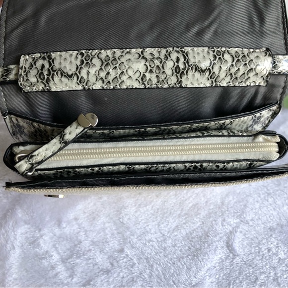 Alfani Mini Toggle Crossbody, Linen-snake, NWT - Picture 6 of 10